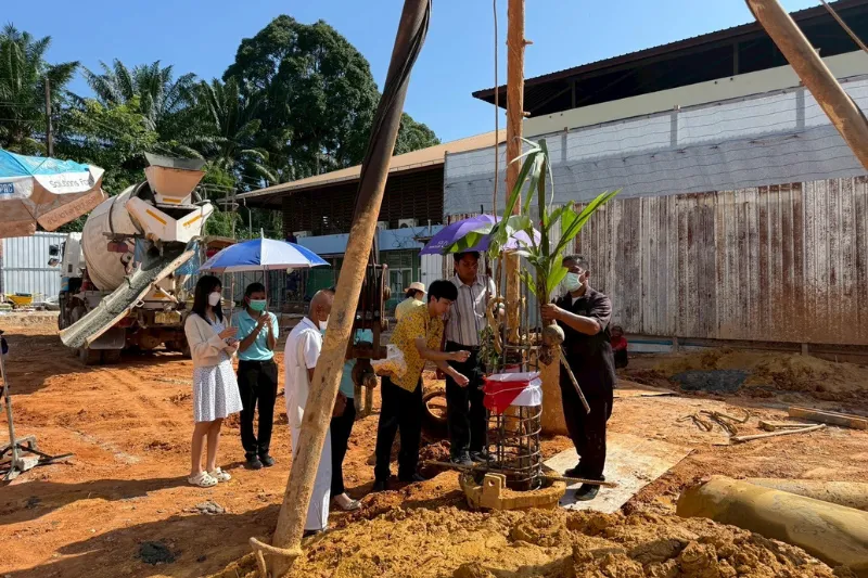 โครงการอาคารผู้ป่วยนอก 3 ชั้นโรงพยาบาลอ่าวลึก(โครงสร้างต้านเเผ่นดินไหว)